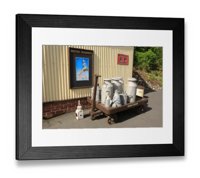 Framed Print : The platform at Bodmin Station Framed Print : The platform at Bodmin Station