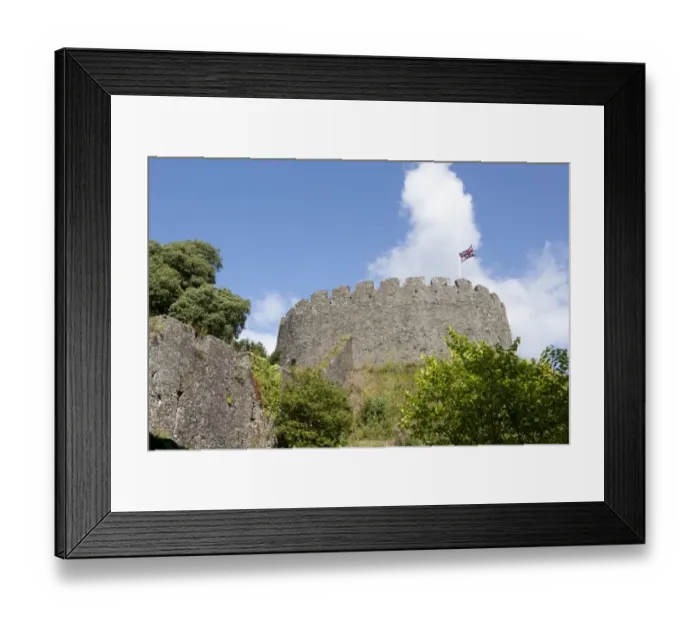 Framed Print : Trematon Castle with its fine Keep and the Union Flag (Jack ) flying over it