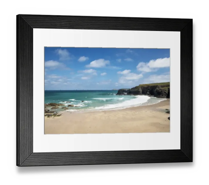 Framed Print : Porthcothan Framed Print : Porthcothan