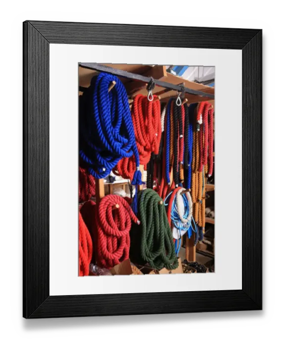 Framed Print : Ropemaking