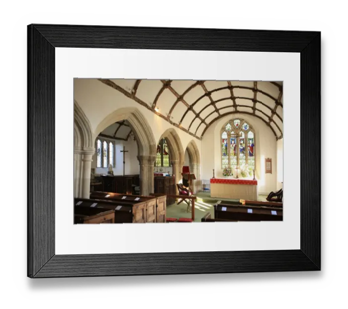 Framed Print : Golant. St Sampsons Church Golant Cornwall with its Stainted Glass windows Framed Print : Golant. St Sampsons Church Golant Cornwall with its Stainted Glass windows