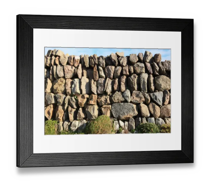 Framed Print : Cornish Wall Framed Print : Cornish Wall