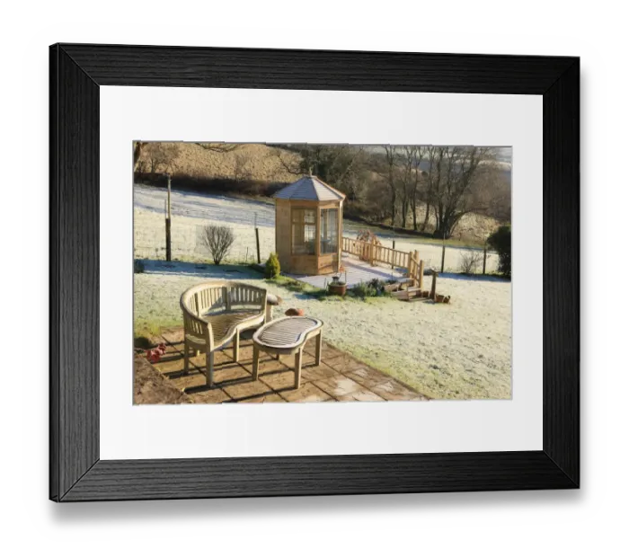 Framed Print : Winter Garden Framed Print : Winter Garden