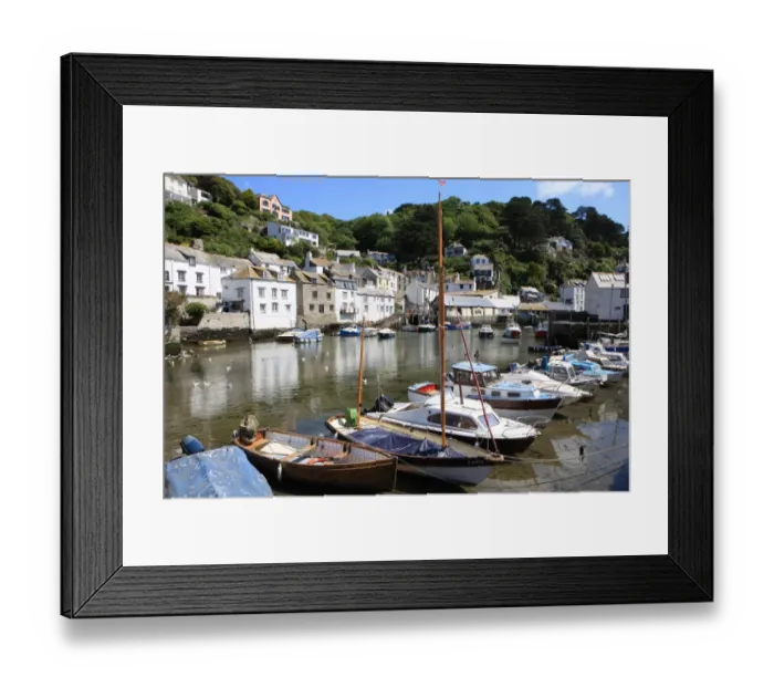 Framed Print : Polperro. The picturesque fishing village of Polperro on the south coast of Cornwall Framed Print : Polperro. The picturesque fishing village of Polperro on the south coast of Cornwall