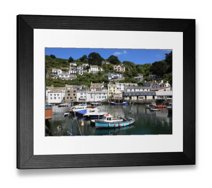 Framed Print : Polperro. The picturesque fishing village of Polperro on the south coast of Cornwall Framed Print : Polperro. The picturesque fishing village of Polperro on the south coast of Cornwall