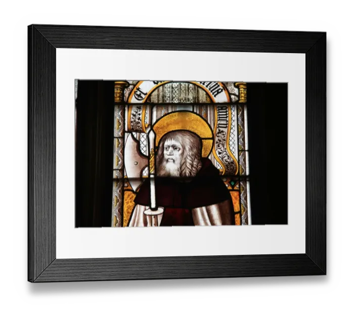 Framed Print : Fairford. The West Window at Fairford Church in Gloucestershire