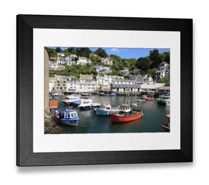 Framed Print : Polperro. The picturesque fishing village of Polperro on the south coast of Cornwall Framed Print : Polperro. The picturesque fishing village of Polperro on the south coast of Cornwall