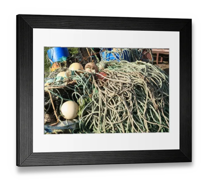 Framed Print : Ropes on Fishing Boats near Lands End Framed Print : Ropes on Fishing Boats near Lands End