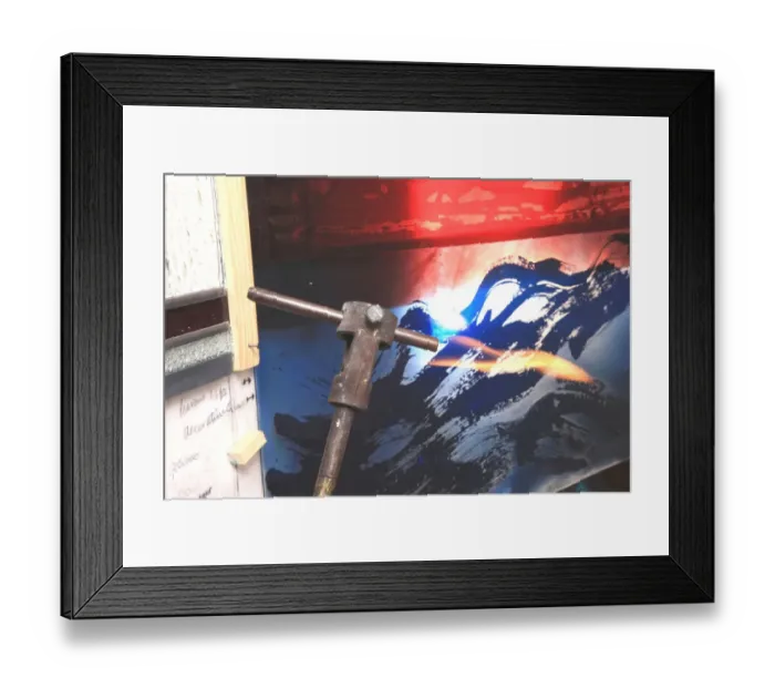 Framed Print : Glass. Tools used by Sophie Lister Husaain, glass artist Framed Print : Glass. Tools used by Sophie Lister Husaain, glass artist