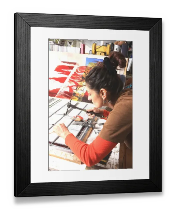 Framed Print : Glass. Sophie Lister Husaain Stained Glass Artist Framed Print : Glass. Sophie Lister Husaain Stained Glass Artist