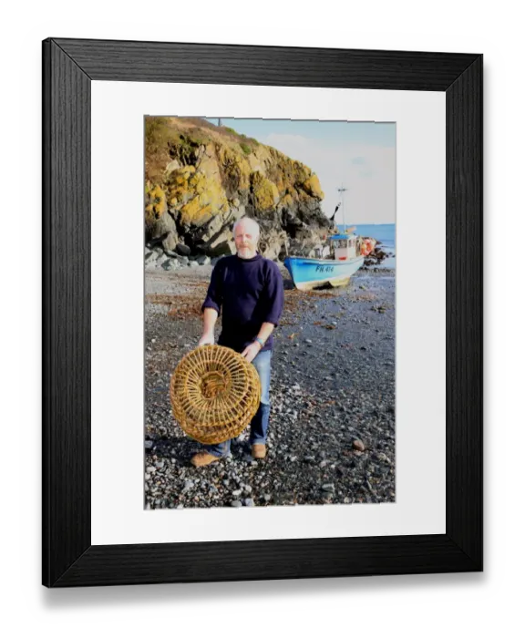 Framed Print : Lobster Pots