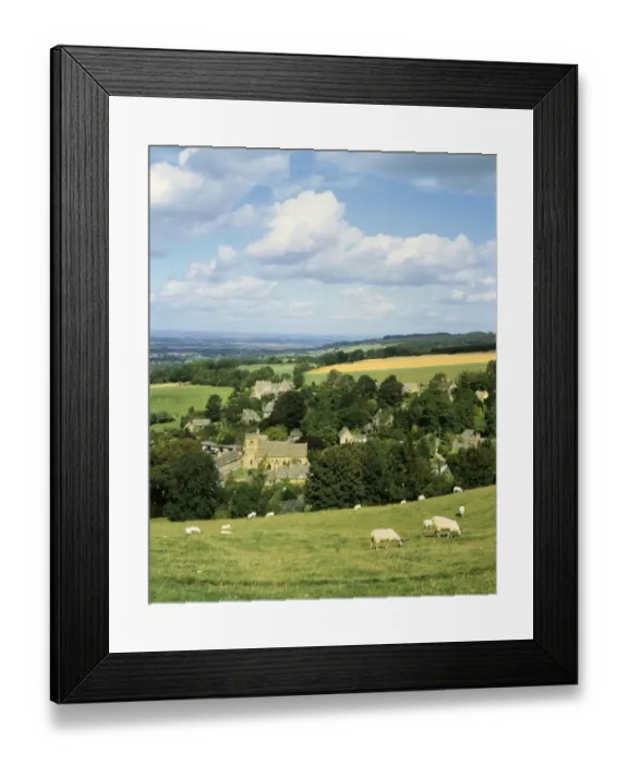 Framed Print : SNOWSHILL. The Cotswold Countryside Looking down on the Village of Snowshill Framed Print : SNOWSHILL. The Cotswold Countryside Looking down on the Village of Snowshill