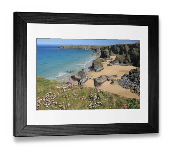 Framed Print : Bedruthan Steps