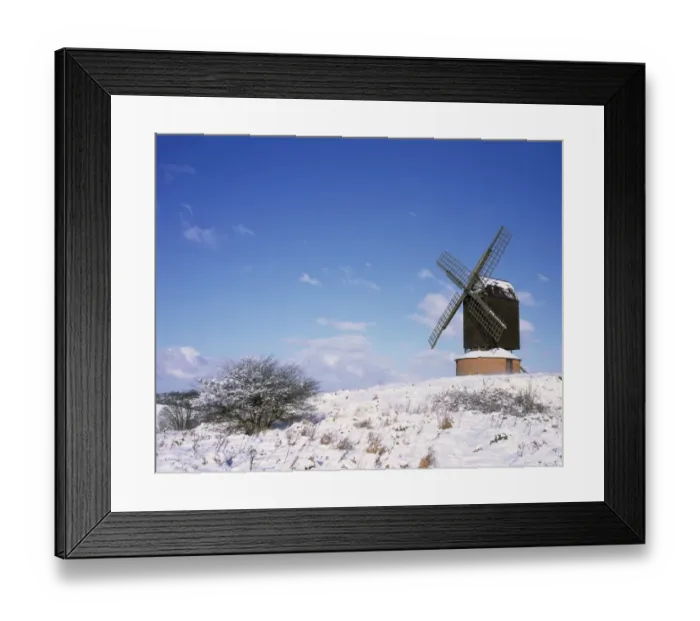 Framed Print : Brill. A winters day high on a hill in Buckinghamshire near the village Framed Print : Brill. A winters day high on a hill in Buckinghamshire near the village
