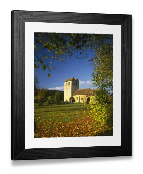 Framed Print : Fingest. An autumn morning in the chilterns at the village of Fingest with its fine church Framed Print : Fingest. An autumn morning in the chilterns at the village of Fingest with its fine church