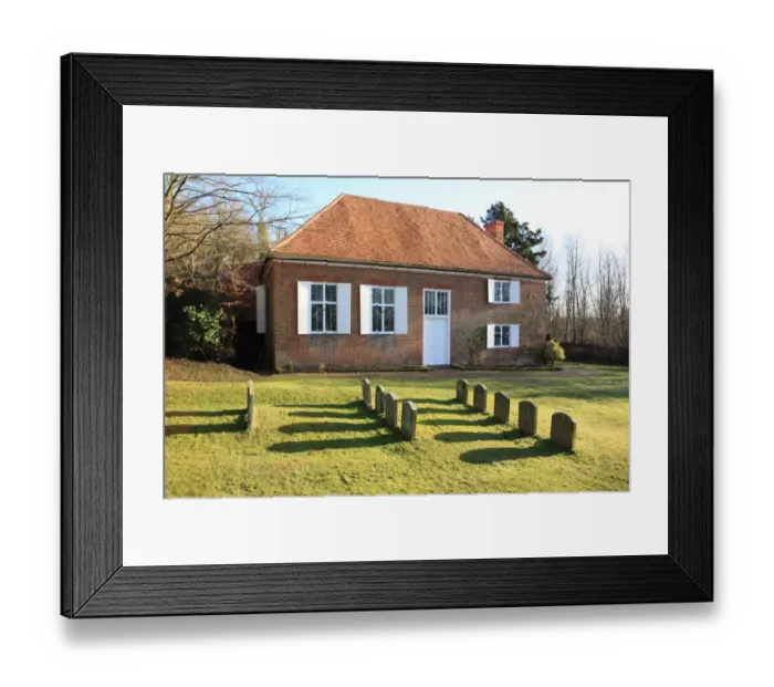 Framed Print : Quaker Meeting House Framed Print : Quaker Meeting House