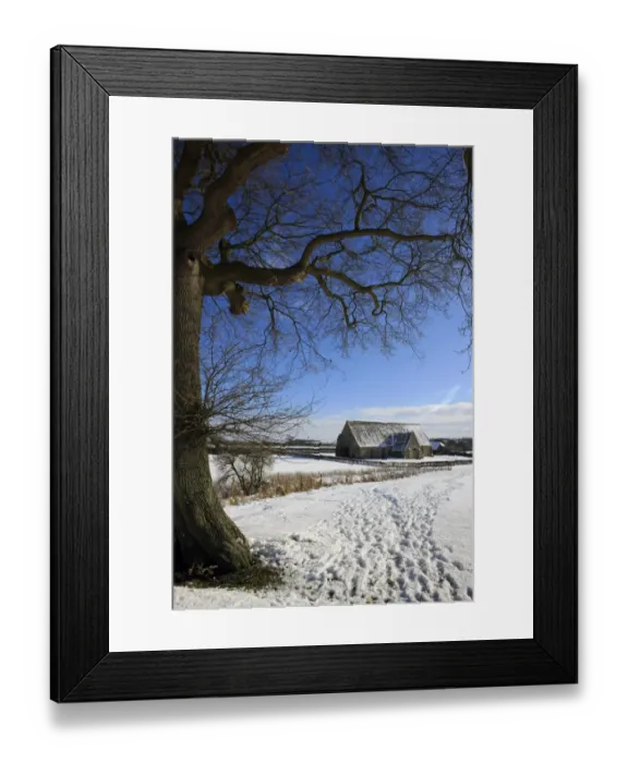 Framed Print : Great Coxwell Barn