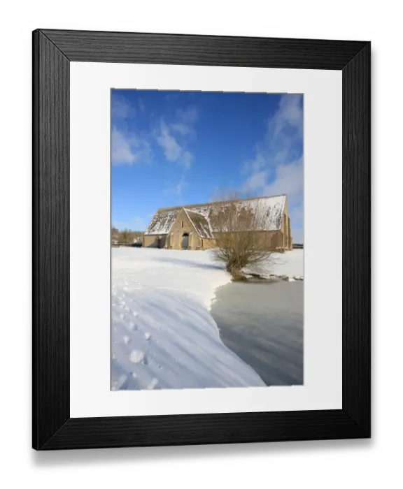 Framed Print : Great Coxwell Barn