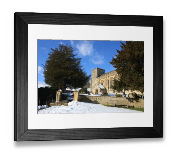 Framed Print : Chedworth. A winters day in the Cotswolds at the village of Chedworth in Framed Print : Chedworth. A winters day in the Cotswolds at the village of Chedworth in