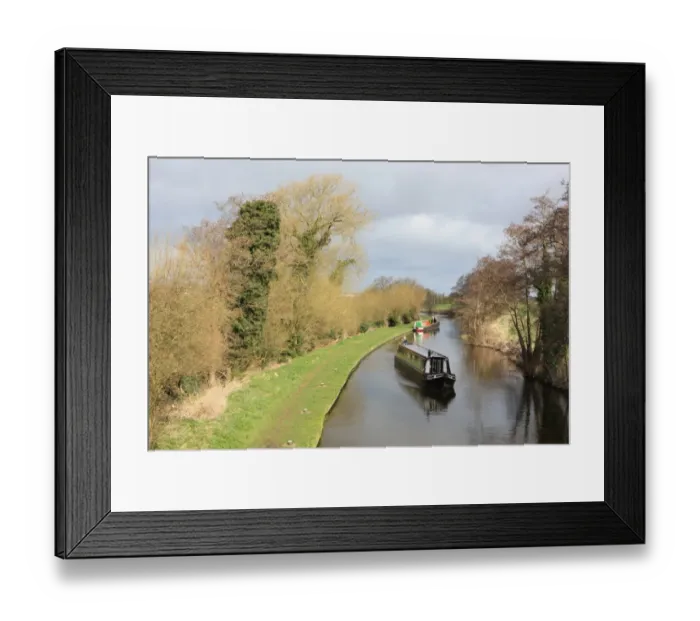 Framed Print : Staffordshire and Worcestershire canal