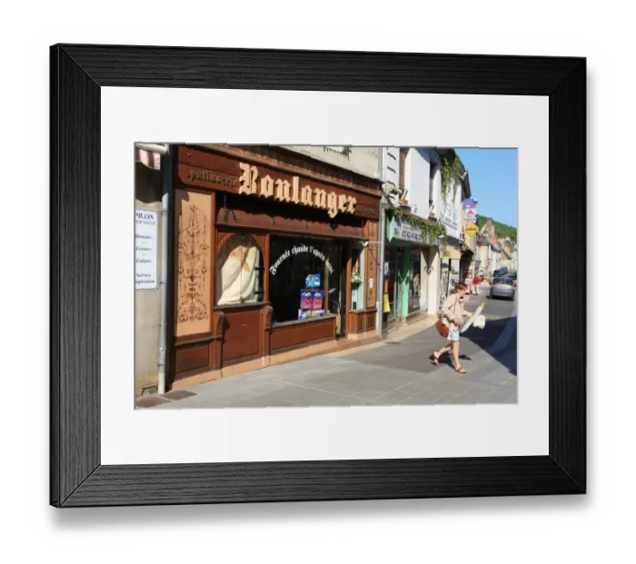 Framed Print : Shopping in France Framed Print : Shopping in France