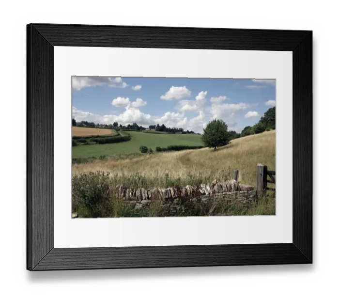 Framed Print : Yanworth. A valley below the cotswold hamlet of Yanworth near Northleach Framed Print : Yanworth. A valley below the cotswold hamlet of Yanworth near Northleach