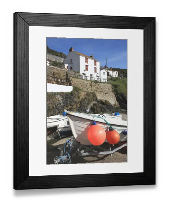 Framed Print : Portloe. Fishing boats in the Historic Harbour at Portloe Cornwall Framed Print : Portloe. Fishing boats in the Historic Harbour at Portloe Cornwall