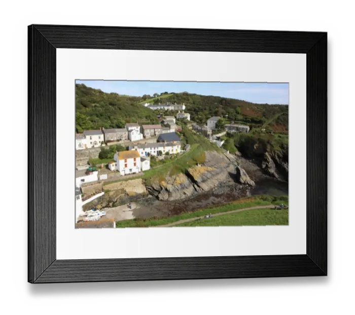 Framed Print : Portloe. The small fishing port of Portloe in Cornwall England Framed Print : Portloe. The small fishing port of Portloe in Cornwall England