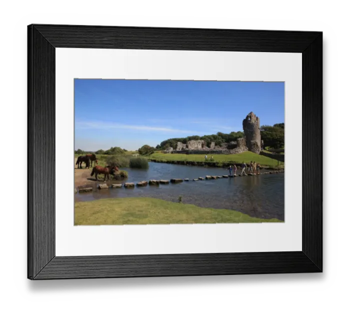 Framed Print : Ogmore Castle Framed Print : Ogmore Castle