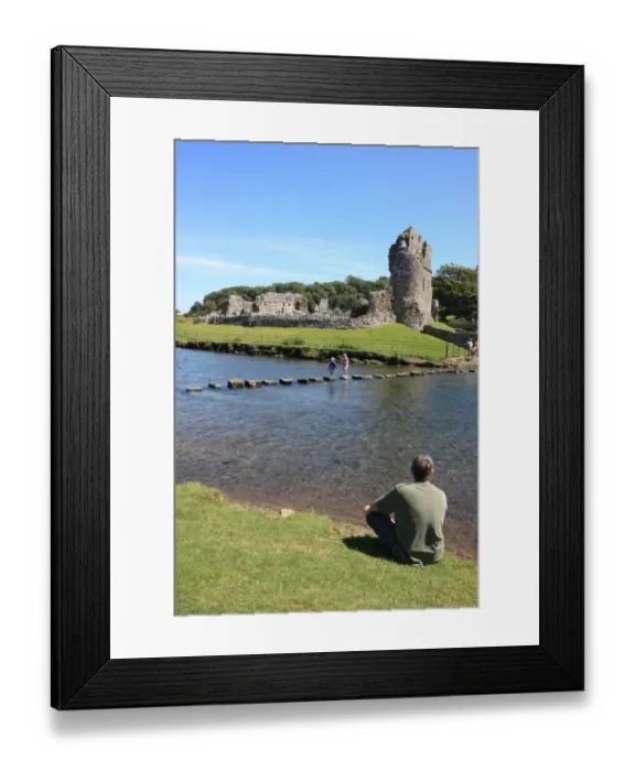 Framed Print : Ogmore Castle Framed Print : Ogmore Castle