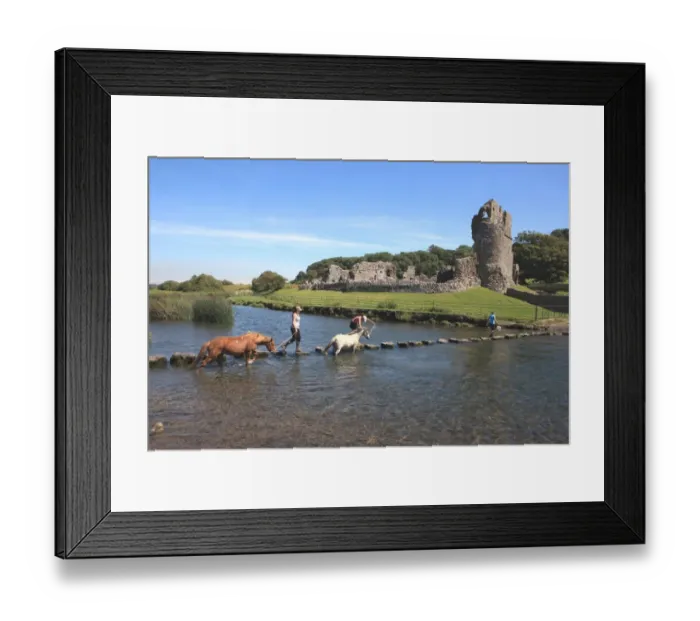 Framed Print : Ogmore Castle Framed Print : Ogmore Castle