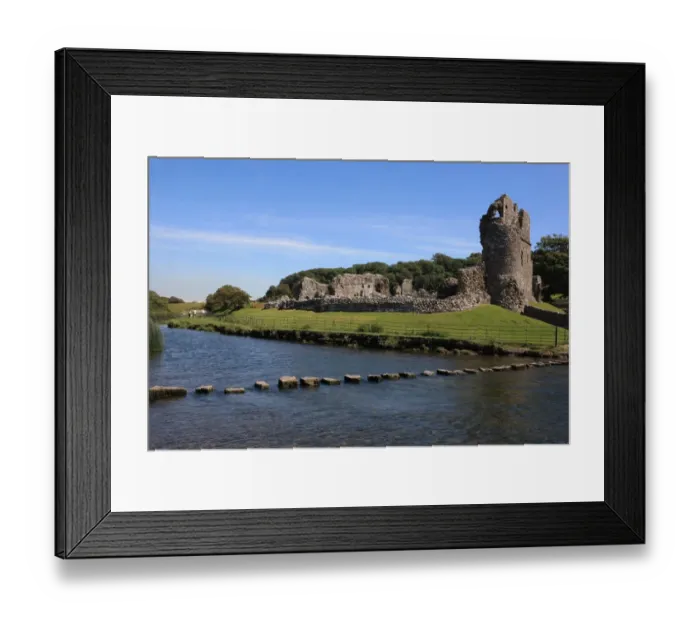 Framed Print : Ogmore Castle Framed Print : Ogmore Castle
