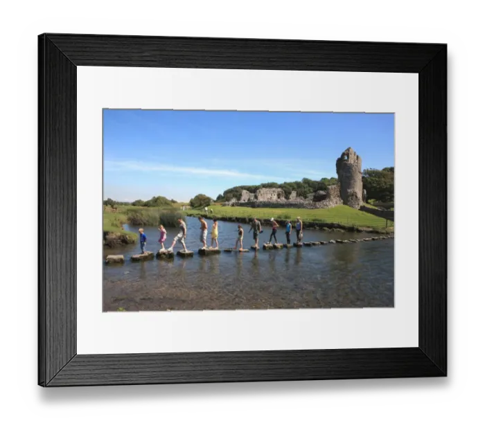 Framed Print : Ogmore Castle Framed Print : Ogmore Castle