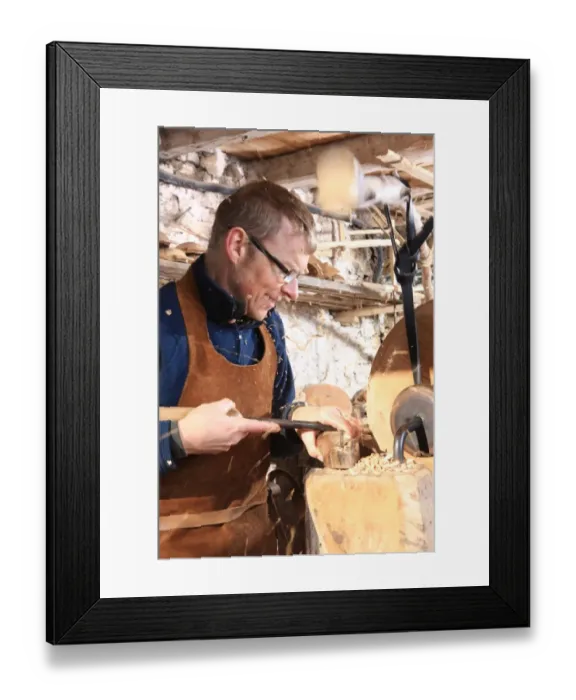 Framed Print : Woodturner Framed Print : Woodturner