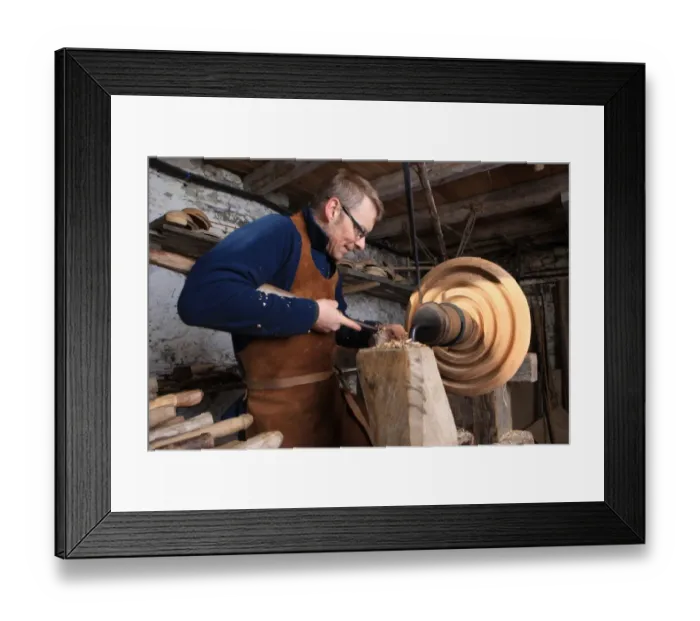 Framed Print : Woodturner Framed Print : Woodturner