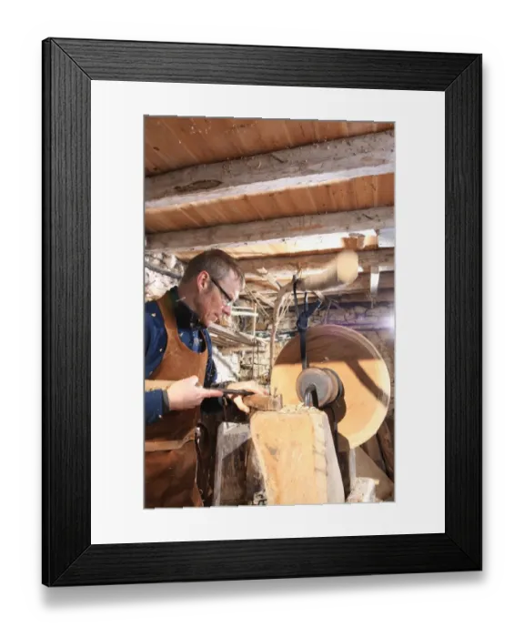 Framed Print : Woodturner Framed Print : Woodturner
