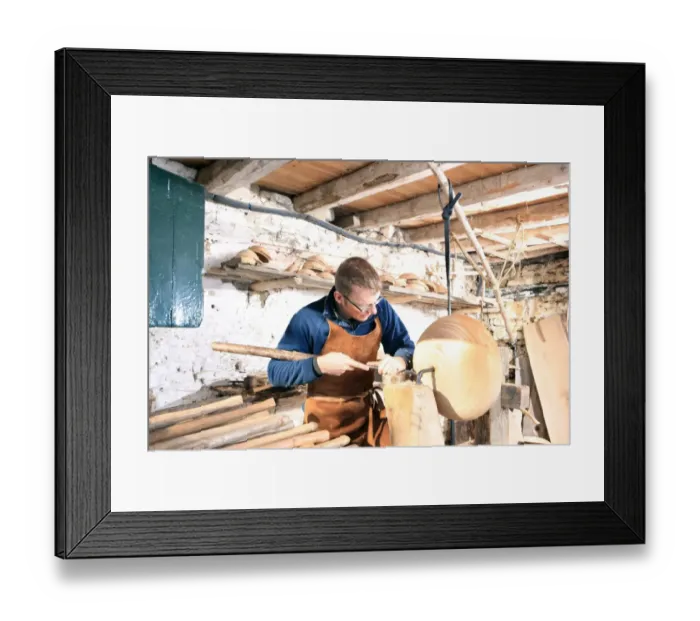 Framed Print : Woodturner Framed Print : Woodturner