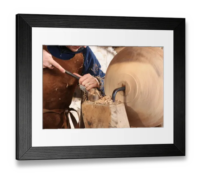 Framed Print : Woodturner Framed Print : Woodturner