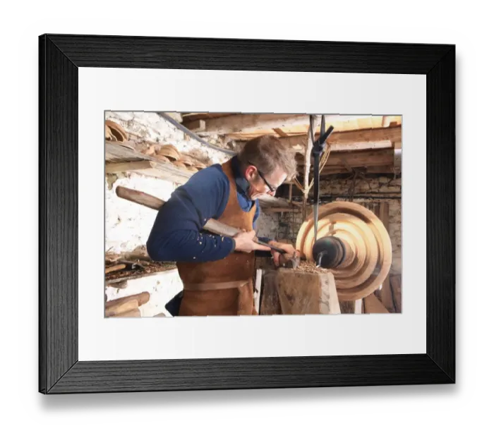 Framed Print : Woodturner Framed Print : Woodturner