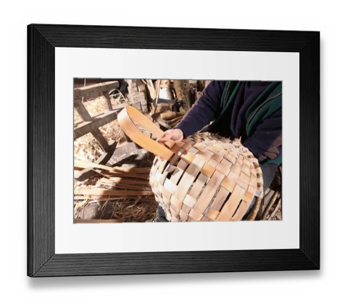Framed Print : Oak Swill Baskets Framed Print : Oak Swill Baskets
