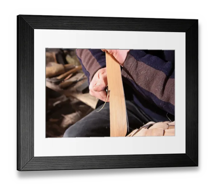 Framed Print : Oak Swill Baskets