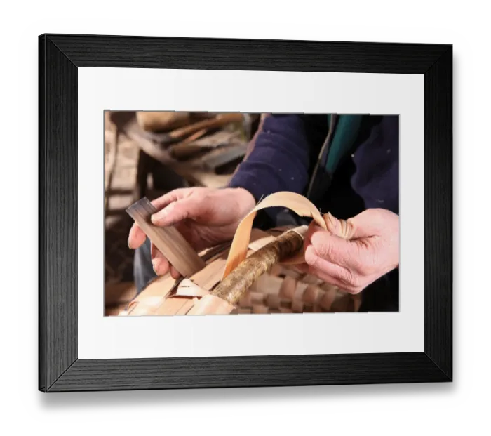 Framed Print : Oak Swill Baskets Framed Print : Oak Swill Baskets