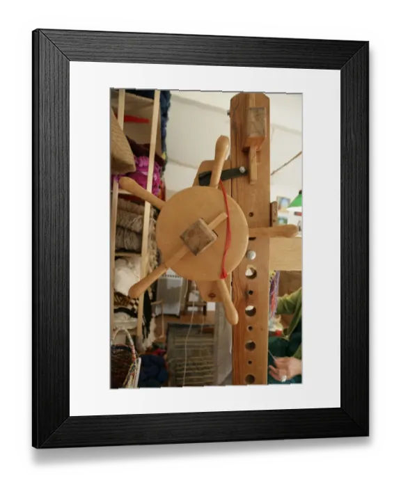 Framed Print : Tapestry. Kirsten Glasbrook working on a Tapestry Framed Print : Tapestry. Kirsten Glasbrook working on a Tapestry