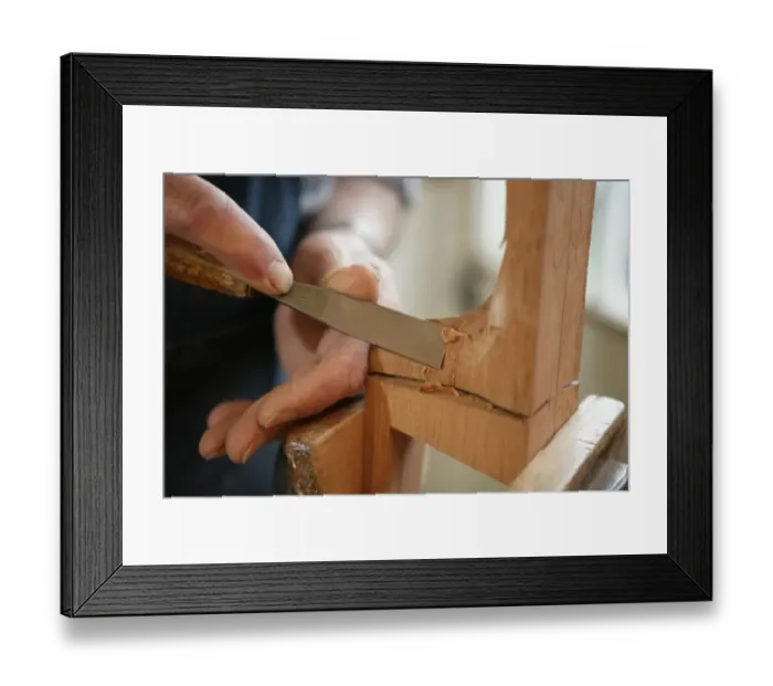 Framed Print : Guitar Maker
