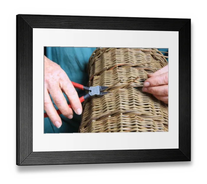 Framed Print : Traditioinal Basket Maker Framed Print : Traditioinal Basket Maker