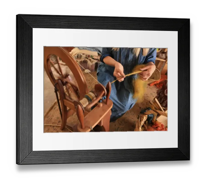 Framed Print : Dyeing and Spinning Framed Print : Dyeing and Spinning