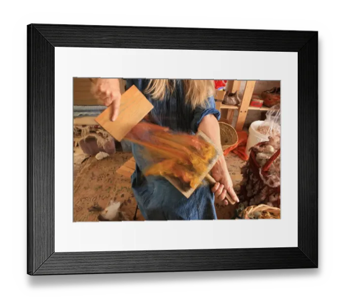 Framed Print : Dyeing and Spinning Framed Print : Dyeing and Spinning