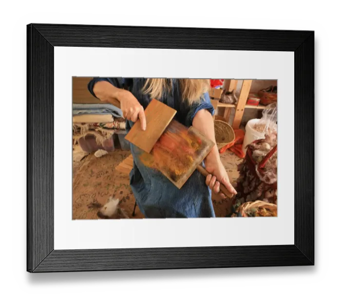 Framed Print : Dyeing and Spinning Framed Print : Dyeing and Spinning
