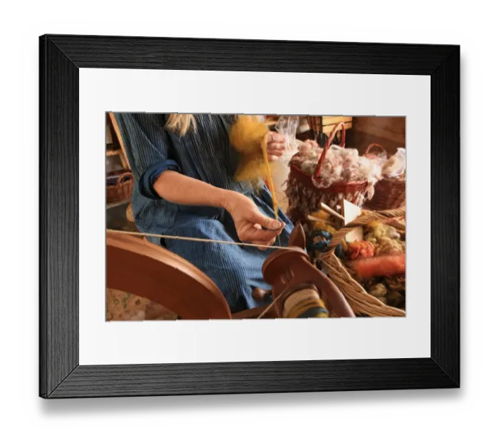 Framed Print : Dyeing and Spinning Framed Print : Dyeing and Spinning