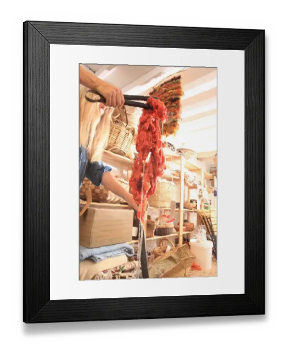 Framed Print : Dyeing and Spinning Framed Print : Dyeing and Spinning
